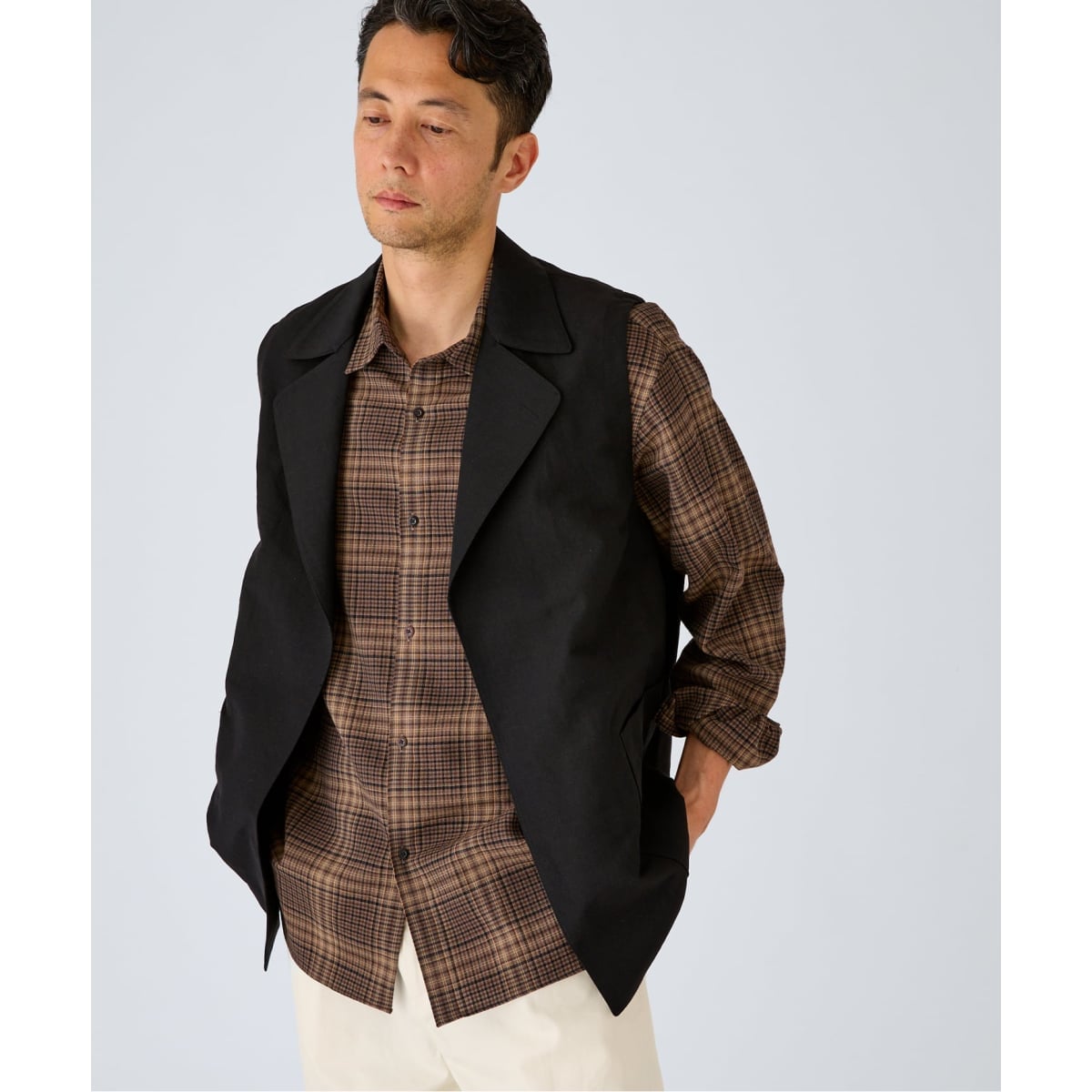 WOOL TAILORED ベスト（ウールリネン） | エディフィス(EDIFICE