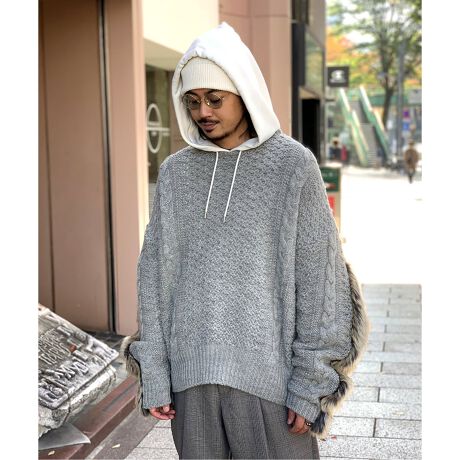 FACETASM / ファセッタズム】 FUR KNIT PULLOVER | 417 エディフィス  
