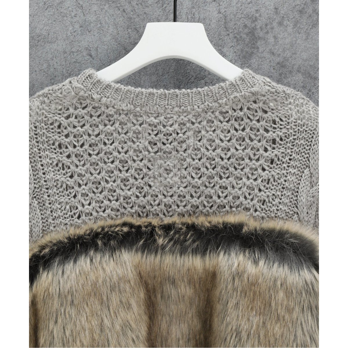 FACETASM / ファセッタズム】 FUR KNIT PULLOVER | 417 エディフィス