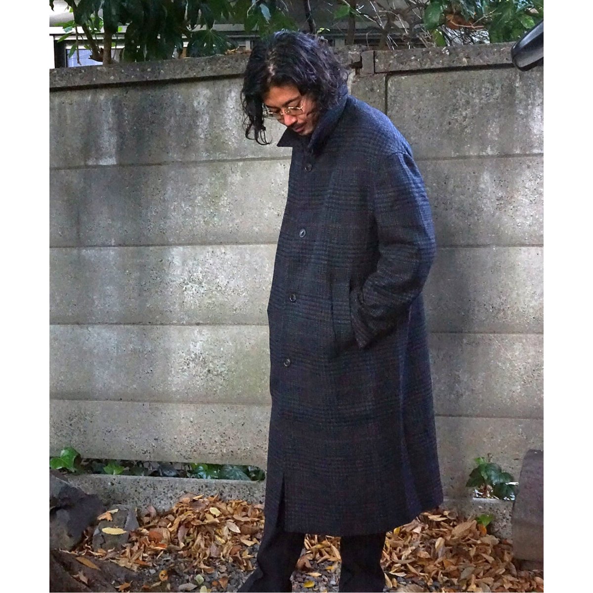 lownn モヘアウール ステンカラーコート ローン lownn モヘアウール ステンカラーコート ローン