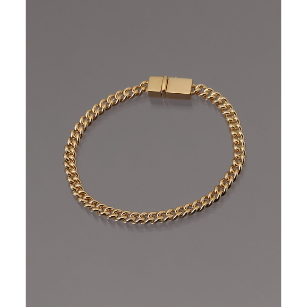 TOM WOOD / トムウッド】 ROUNDED CURB BRACELET THIN GOLD | 417 
