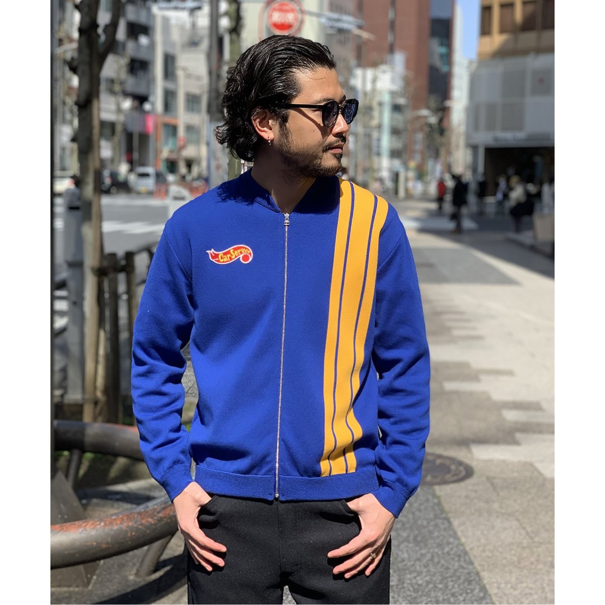 carservice racing knit jacket サイズ2身幅約60