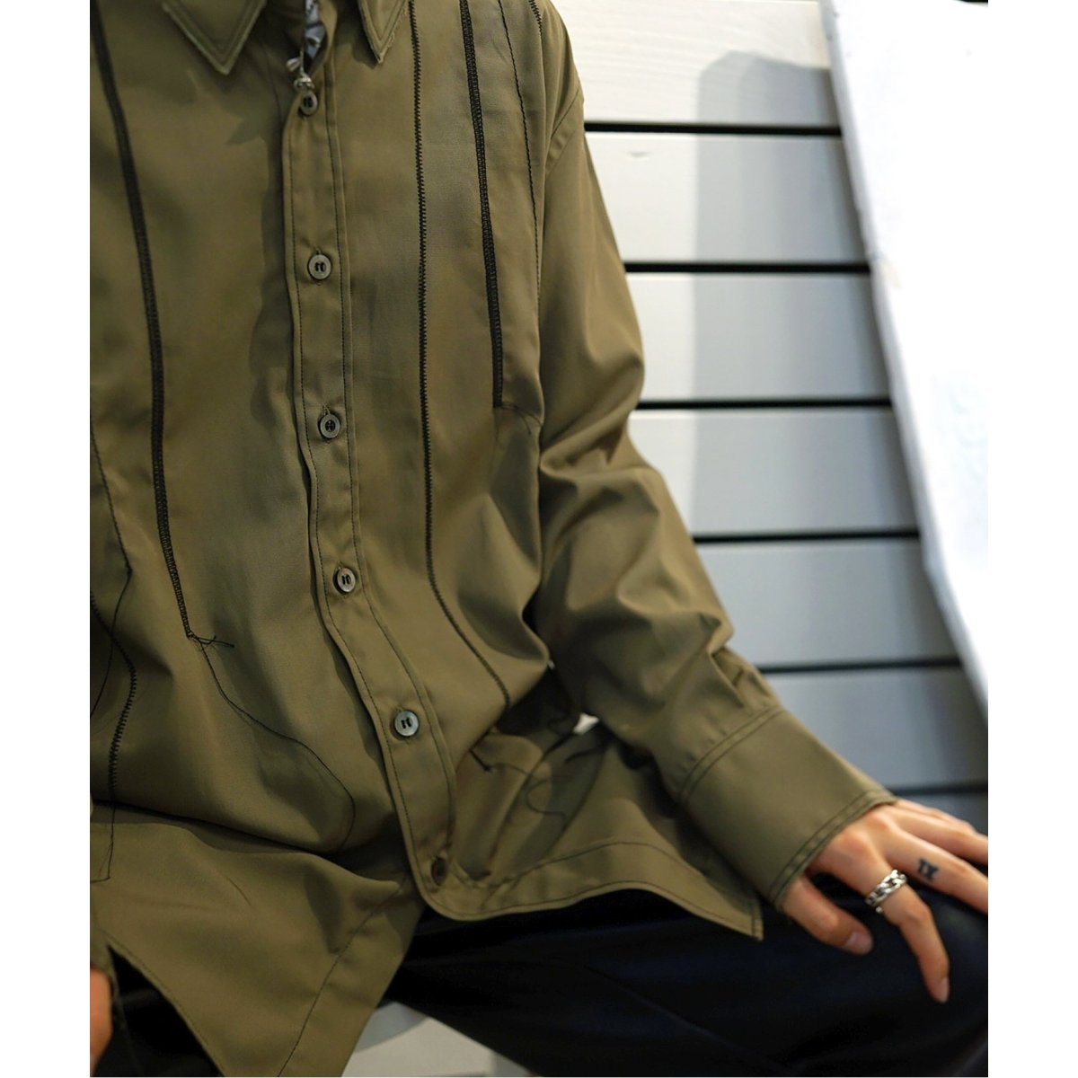 JIEDA / ジエダ】 STITCH WORK SHIRT | 417 エディフィス(417 EDIFICE