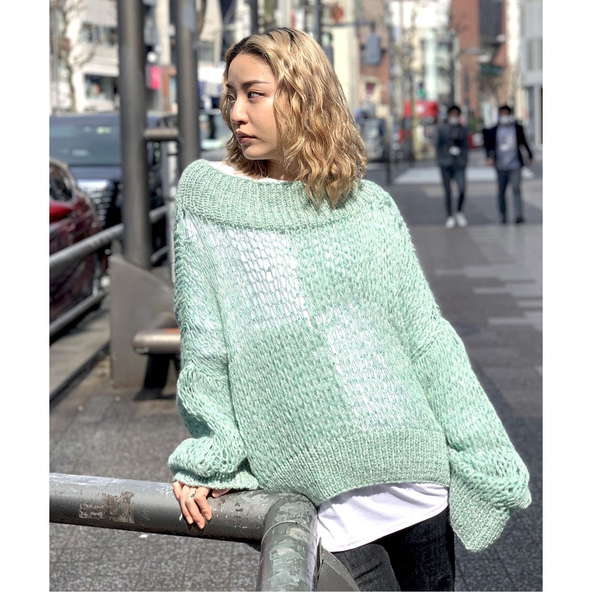 NEON SIGN / ネオンサイン】 NE YARN MOHAIR SWEATER | 417