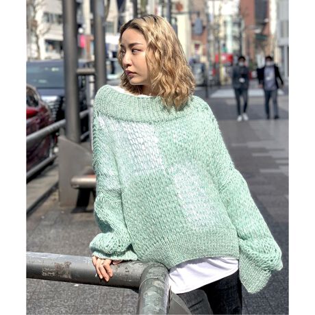 NEON SIGN / ネオンサイン】 NE YARN MOHAIR SWEATER | 417 