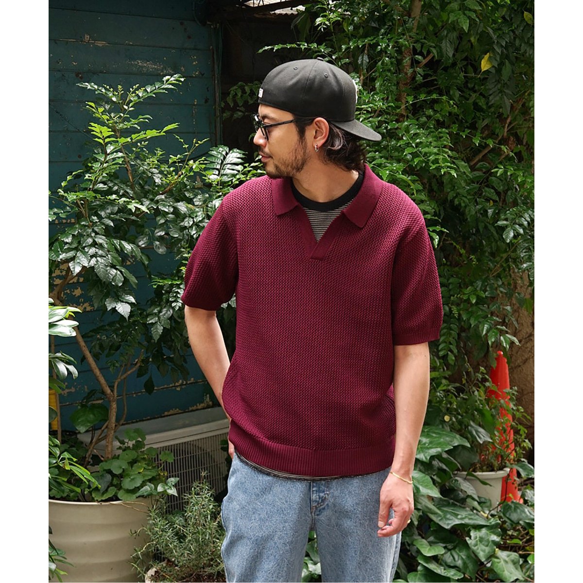 STUSSY CABLE SS POLO - トップス