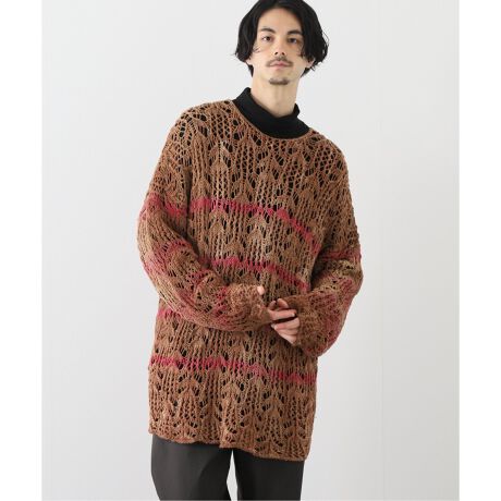 DAIRIKU / ダイリク】 TIE-DYE FLOWER PATTERN HAND KNIT | 417  