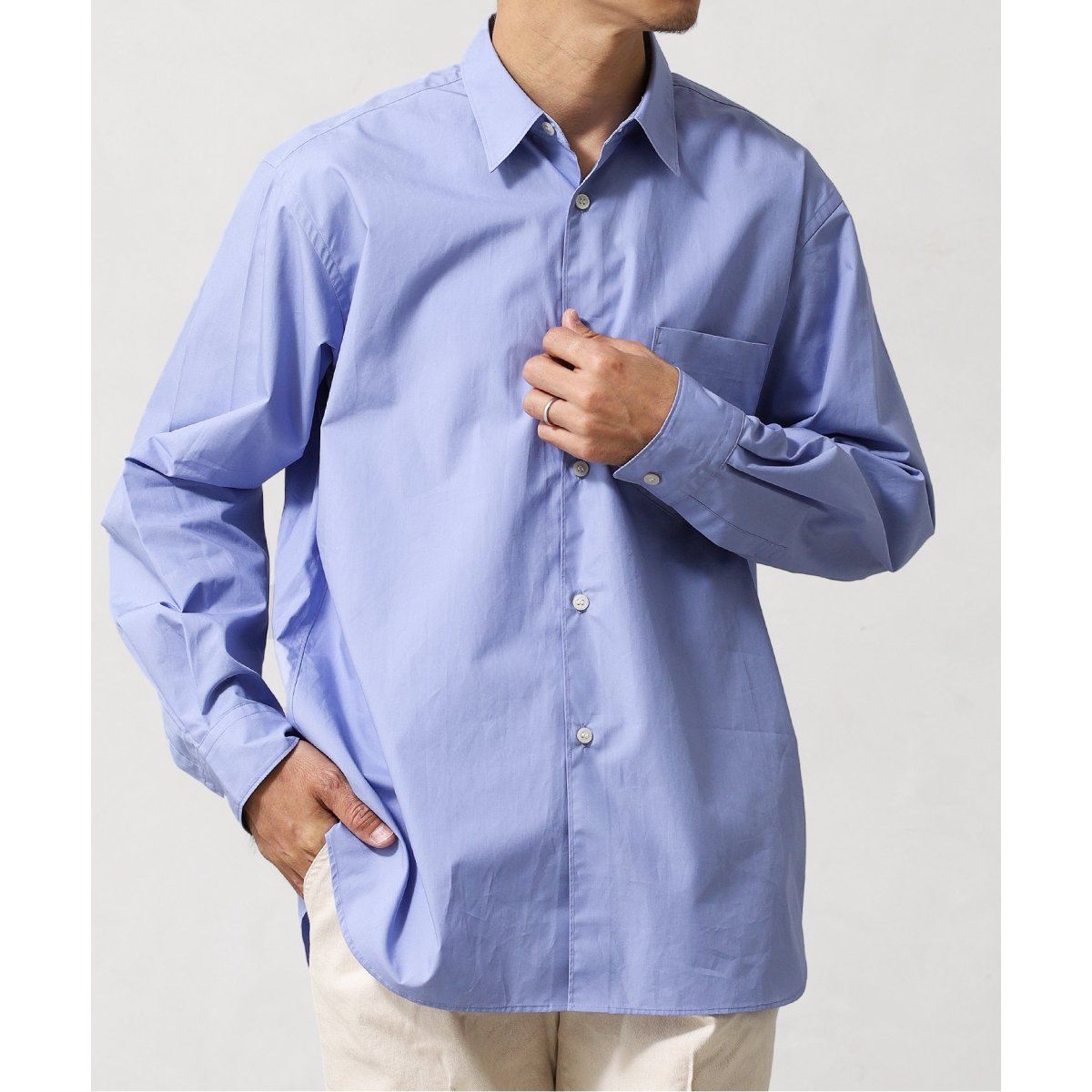 【気質アップ】 Essential エッセンシャル shirt エディフィス 417 シャツ 正規品スーパーSALE×店内全品キャンペーン