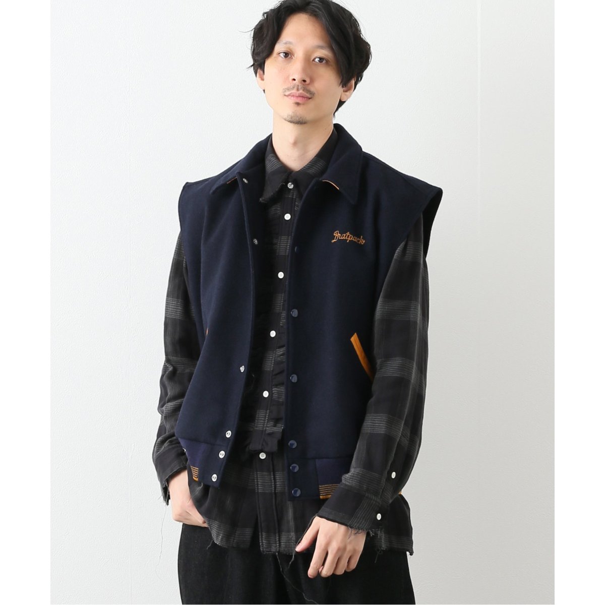 dairiku 21aw スタジャン ベスト パープル 【公式通販】