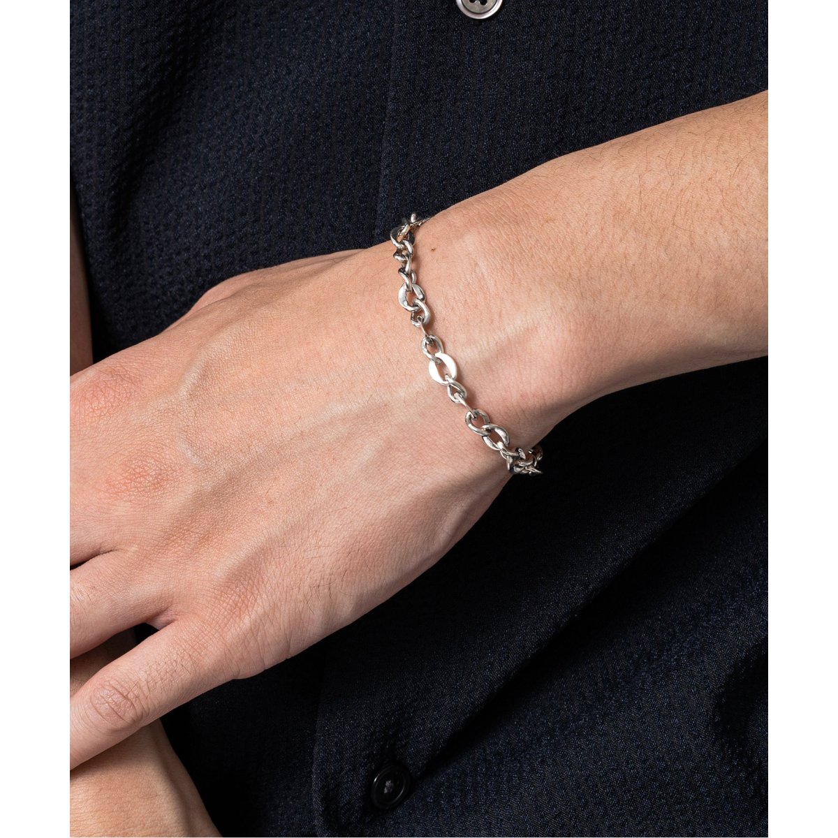 XOLO JEWELRY/ショロ】 Curve link bracelet -6mm- | 417 エディフィス
