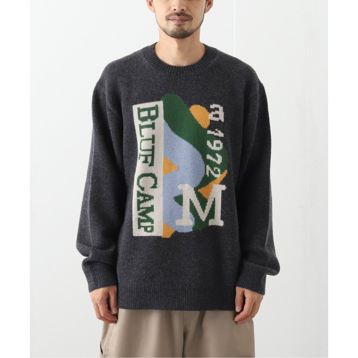 BLUF CAMP Intarsia Sweater - ニット/セーター