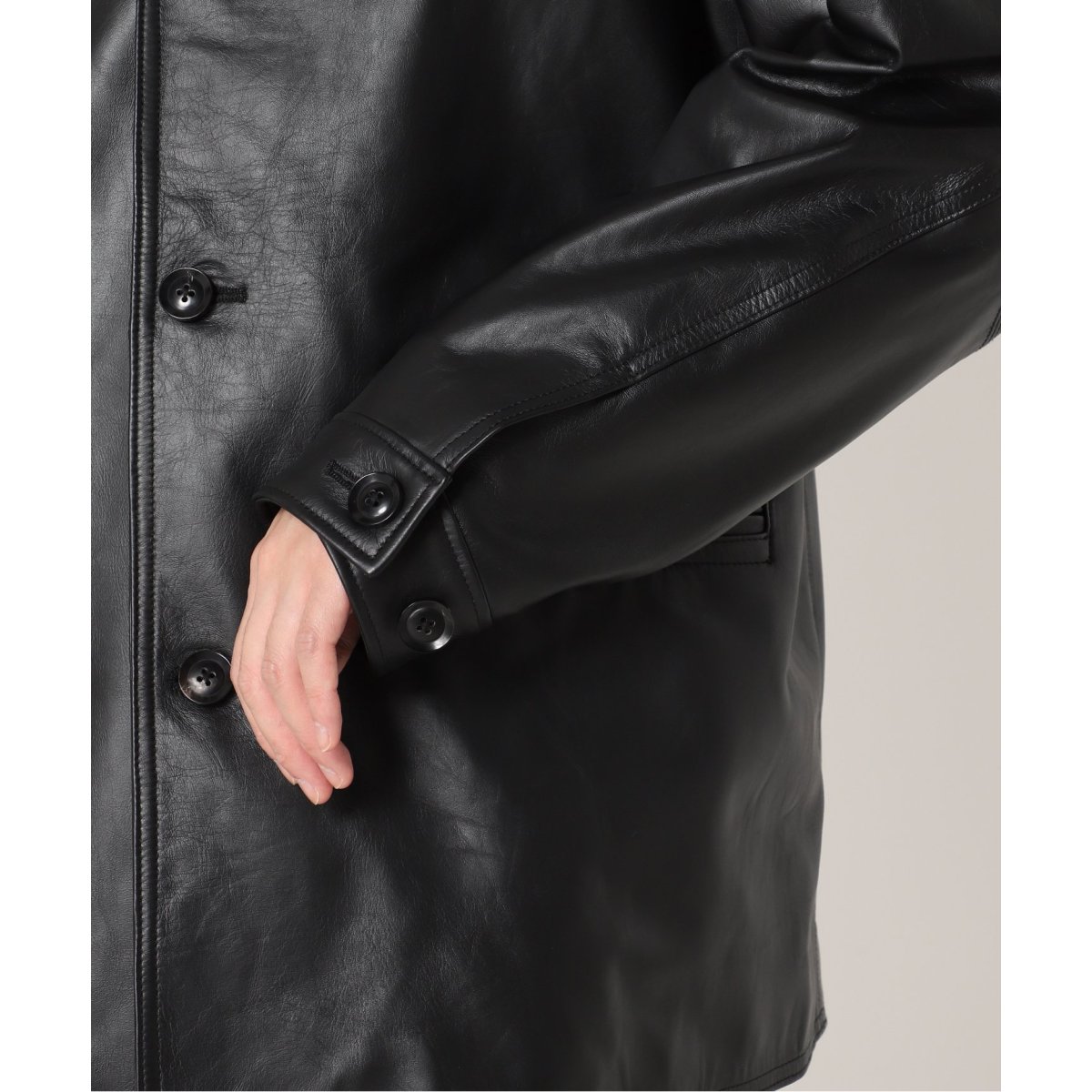 417 EDIFICE ラムレザーカーコート Lサイズ 予約》lamb leather / ラムレザー カーコート | 417 エディフィス(417