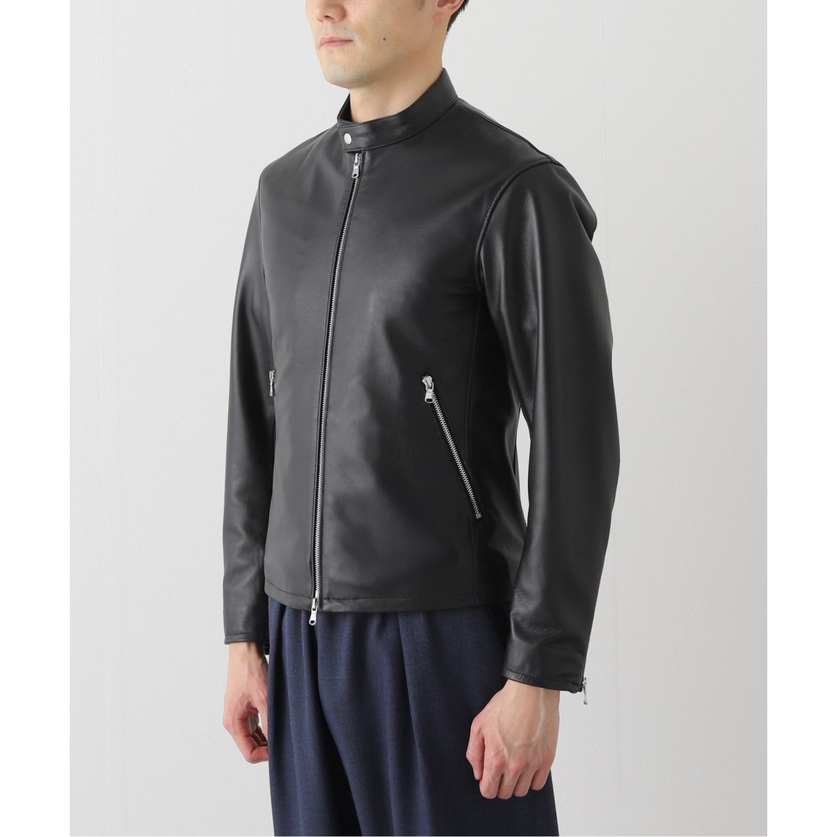 lamb leather / ラムレザーシングルライダースジャケット | 417