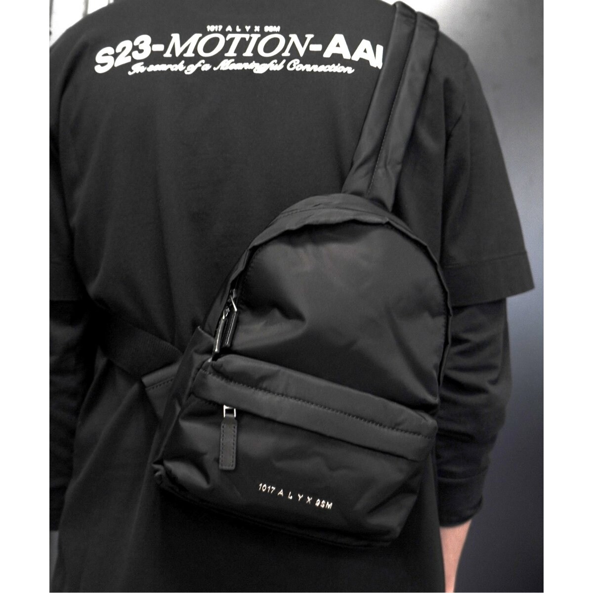 1017ALIX9SM アリクス　バックパック Recycled Ripstop Duffel Bag - Black Backpack with buckles