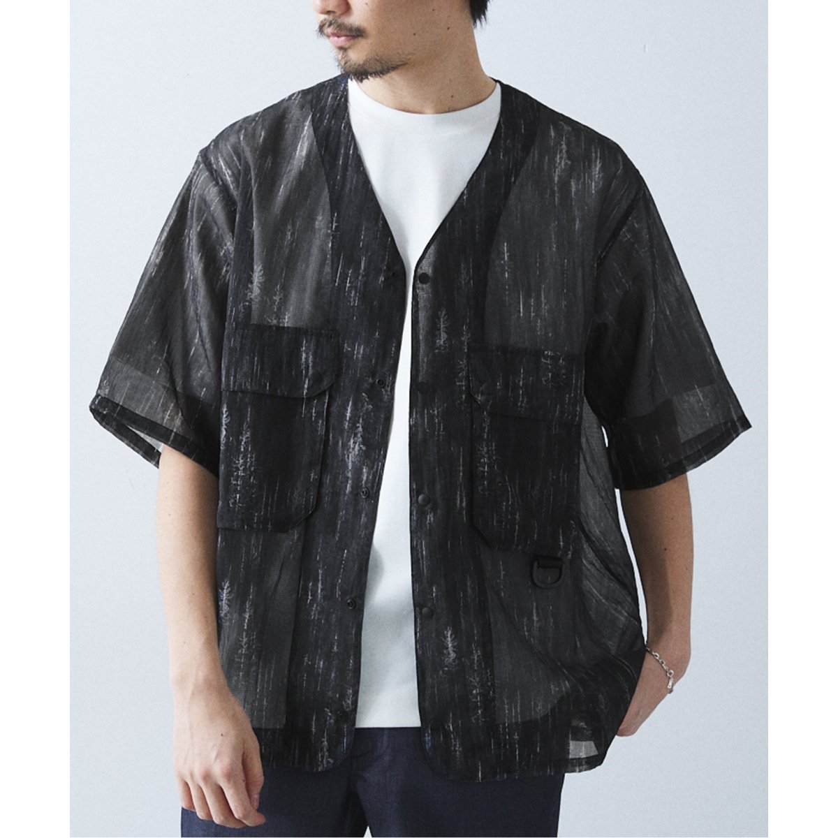 【未使用】香迷迷 マンネンロウ　フィッシングシャツ　イエロー 迷迭香 / マンネンロウ】417別注フィッシングシャツ | 417