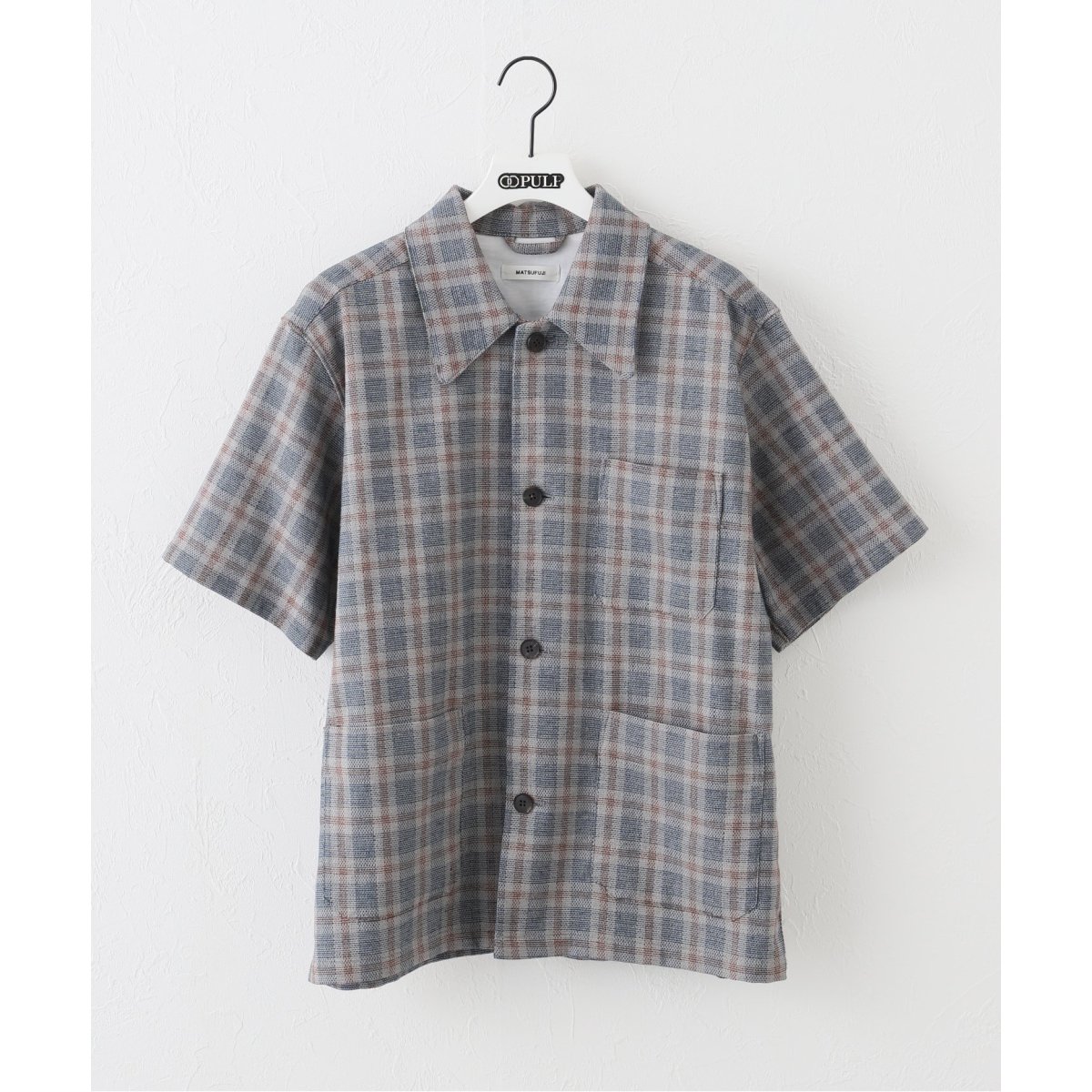 【MATSUFUJI/マツフジ】MULTICHECKSHORTSLEEVESHIRT