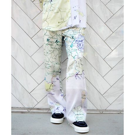 ALLEGE / アレッジ】 MAP PRINT PANTS | 417 エディフィス(417 EDIFICE  