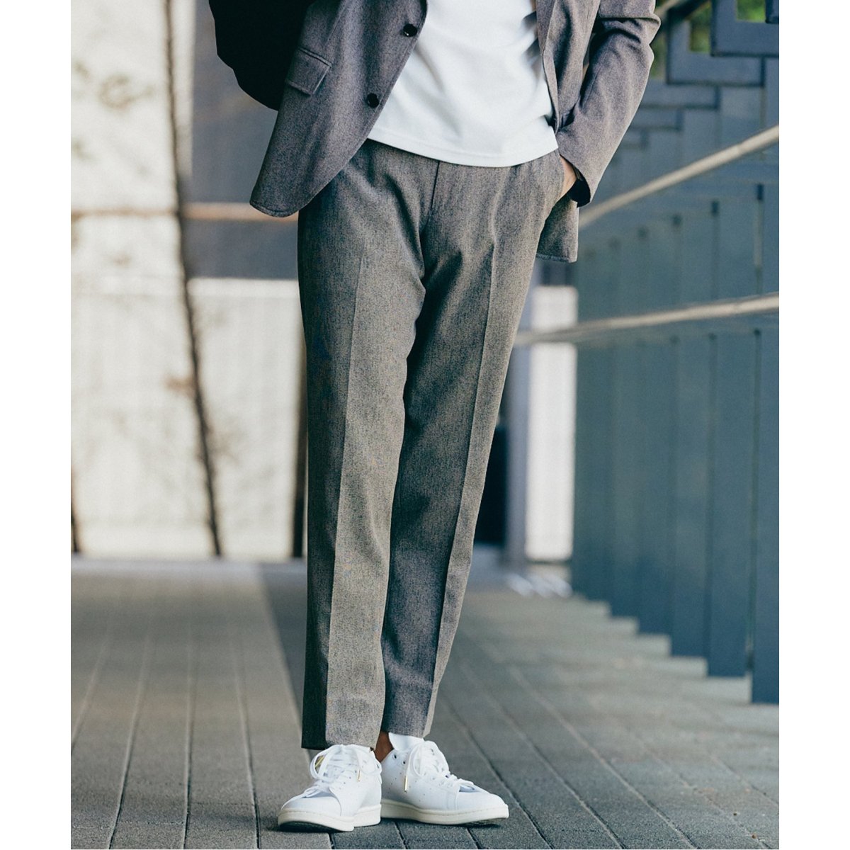 ストレート XS グレー ブラック eddifice 417 別注 gray パンツ