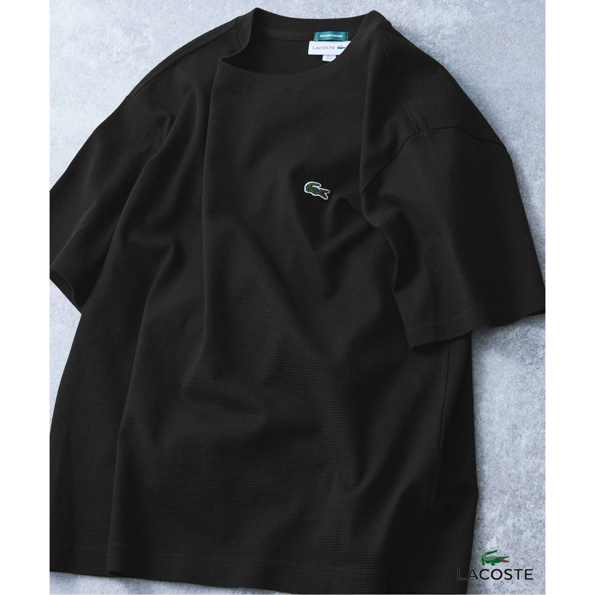 再入荷》【LACOSTE / ラコステ】別注 コットンリネンワッフルTシャツ