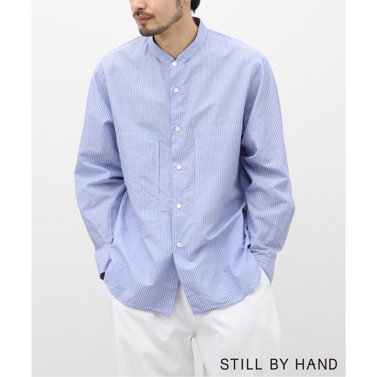 STILL BY HAND / スティルバイハンド】 ストライプシャツ SH04231