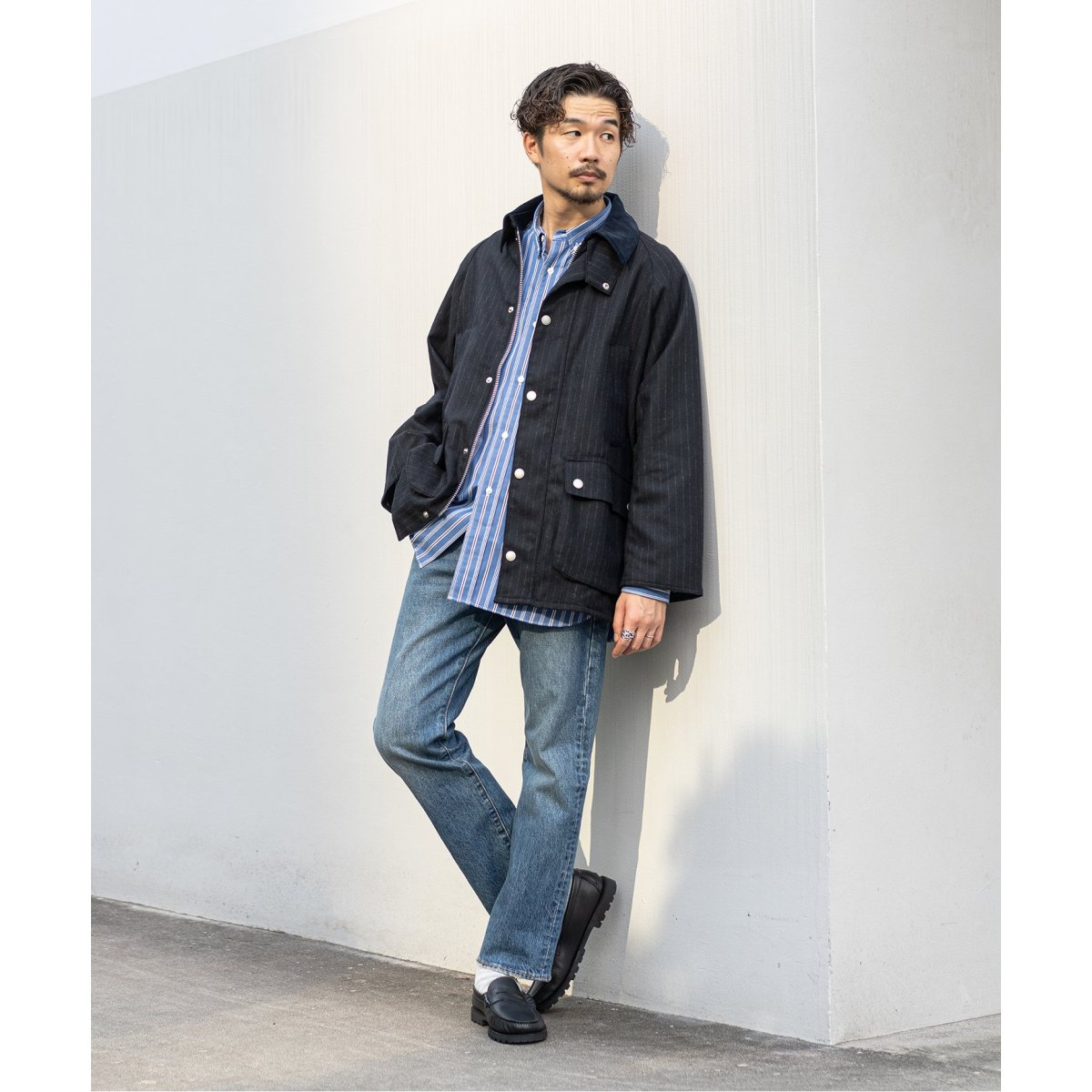 Barbour / バブアー】417別注 OS BEDALE ”CORDURA combat wool”-