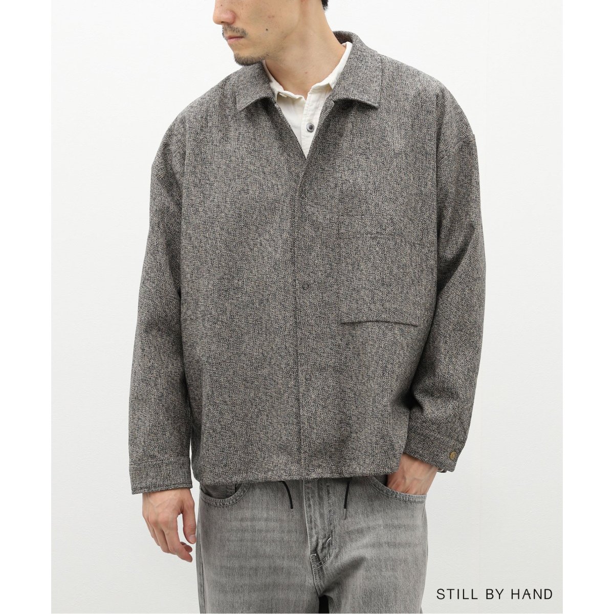 STILLBYHAND スティルバイハンド ノーカラー中綿ジャケット 【公式通販】