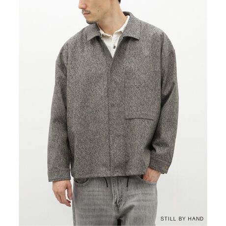 STILL BY HAND / スティルバイハンド】Melange coach jacket | 417 