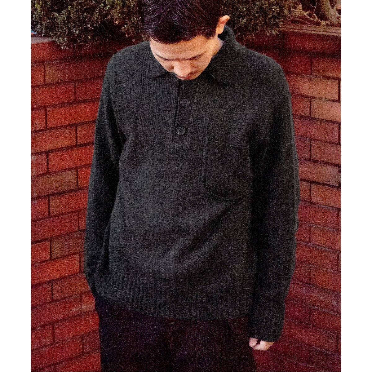 MATSUFUJI / マツフジ】WOOL KNIT ポロシャツ | 417 エディフィス(417