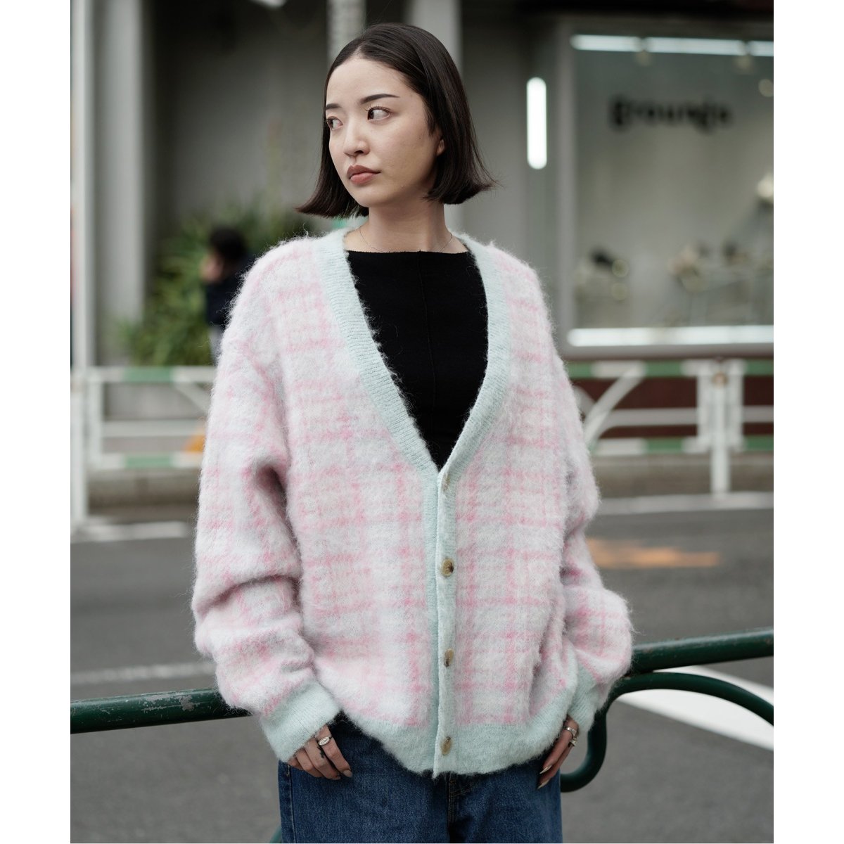 値下げする特売 【JIEDA / ジエダ】MOHAIR CHECKED CARDIGAN alevizou.gr