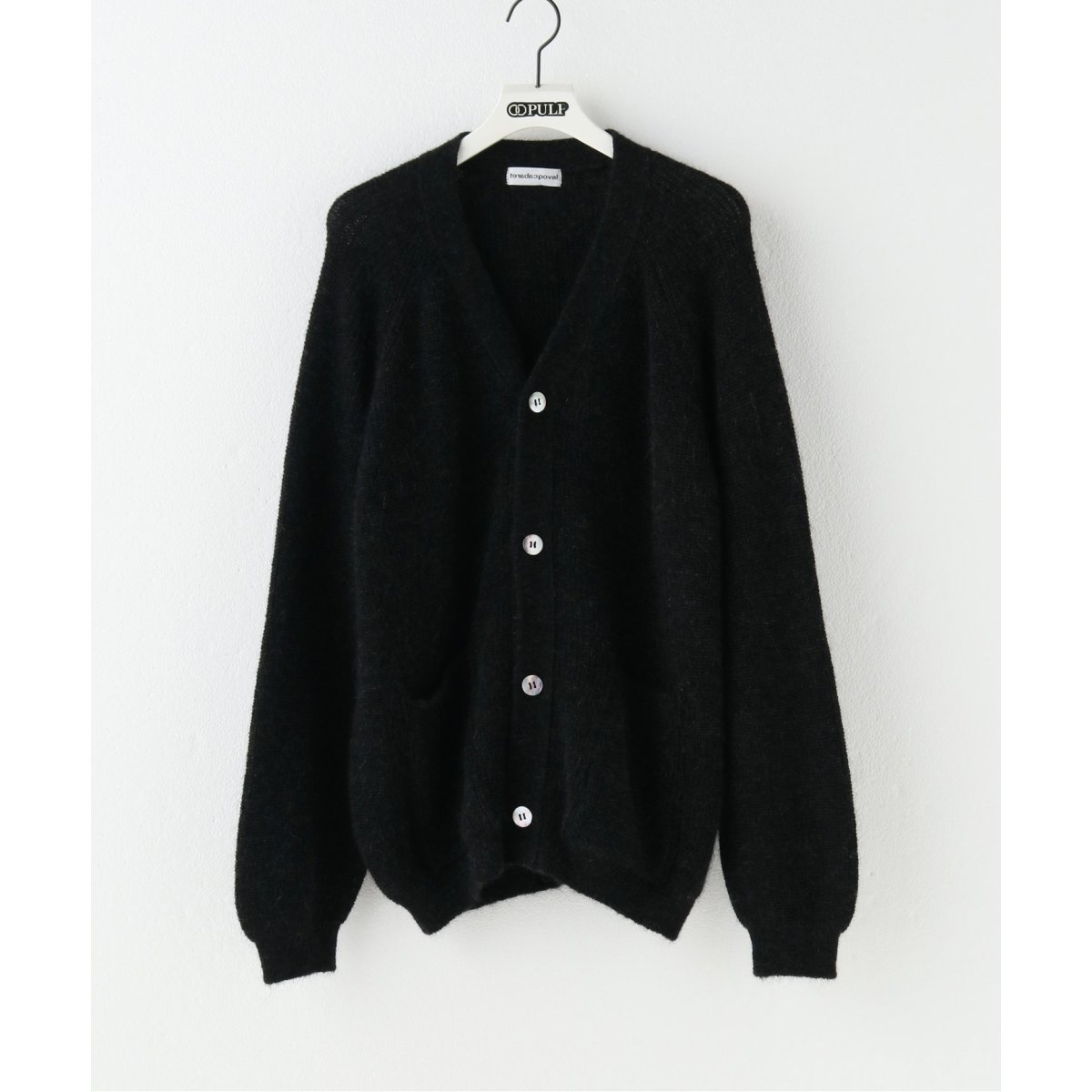CABARET POVAL / MOHAIR CARDIGAN / BLACK | DEXIM
