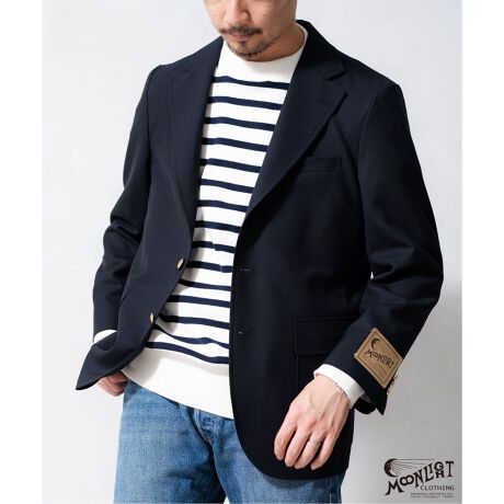 MOONLIGHT CLOTHING】メタルボタンホップサックブレザー | 417 
