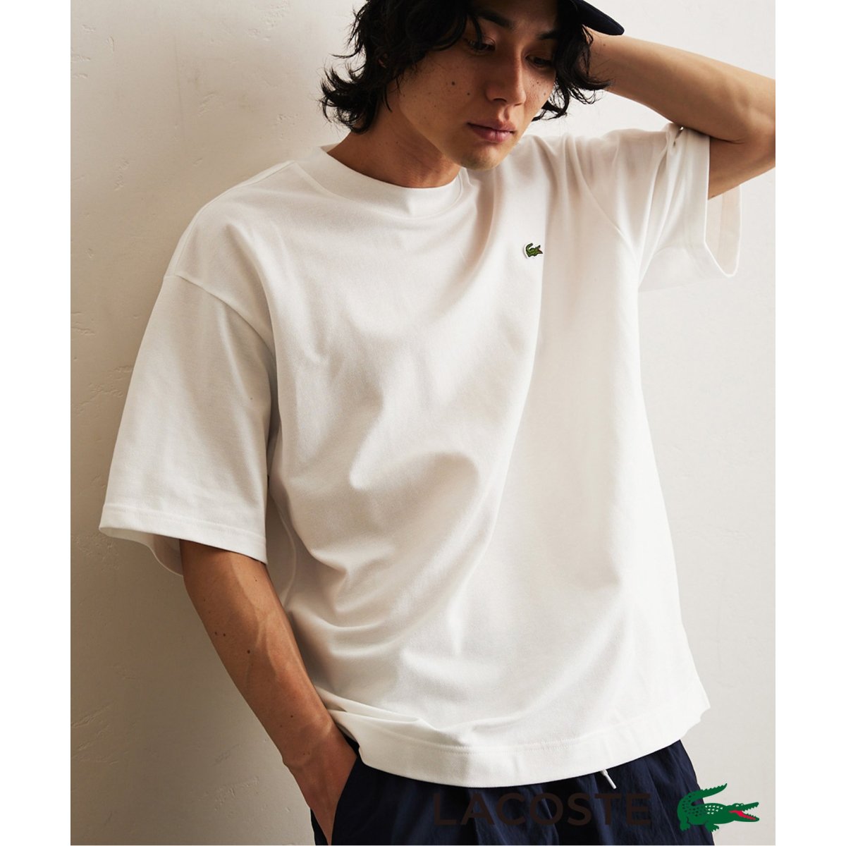予約》LACOSTE (ラコステ) 別注 モックネック Tシャツ（LACOSTE