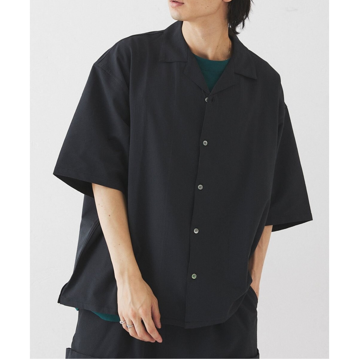 サッカーオープンカラーシャツ | 417 エディフィス(417 EDIFICE