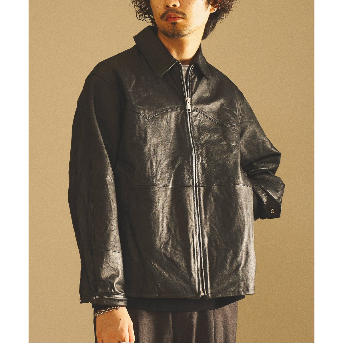 ジャケット・アウター 417 EDIFICE UPCYCLE LETHER BLOUSON UPCYCLE LETHER BLOUSON / アップサイクルレザーブルゾン | 417