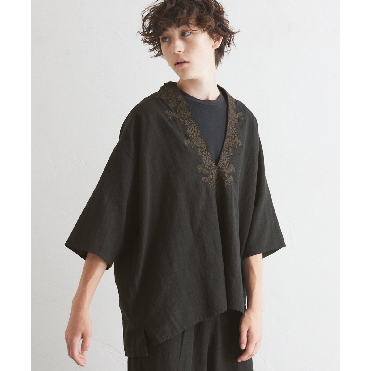 メンアサエンブロイダリー カフタンシャツ | 417 エディフィス(417