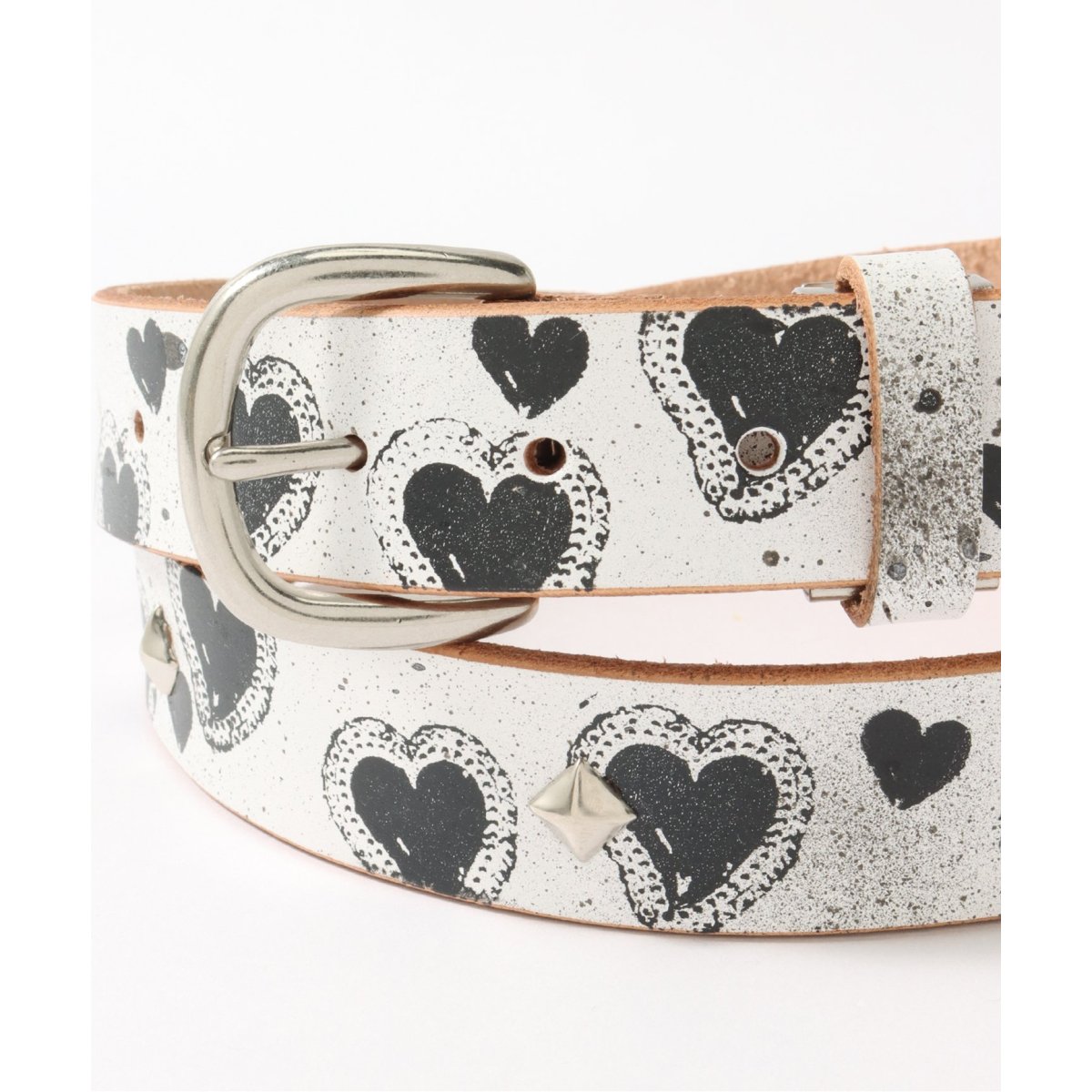 Little Willow / リトルウィロー】HEART LEATHER BELT EX | 417