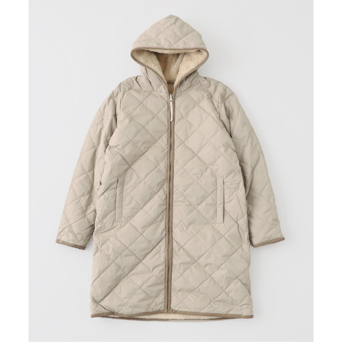 TAION シティ リバーシブル パイピングフード ダウン×ボア コート 楽天市場】・TAION｜City Piping Hood Revarsible Down Boa Coat