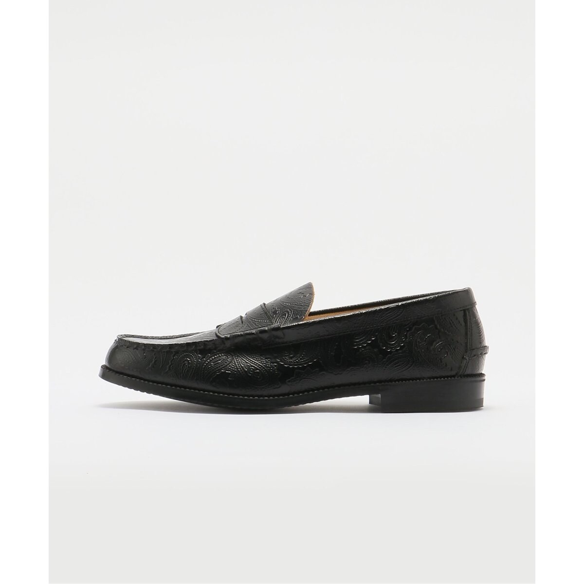 The Kenford Fineshoes】EMBOSSED LOAFERS / BLACK PA | 417 