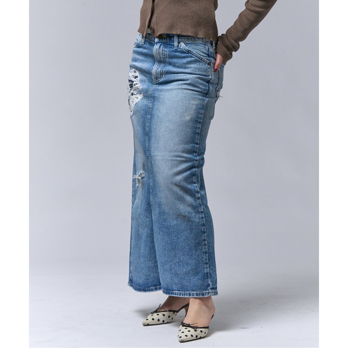 Lee / リー】ダメージ レギュラー スカート by KOWGA / コウガ