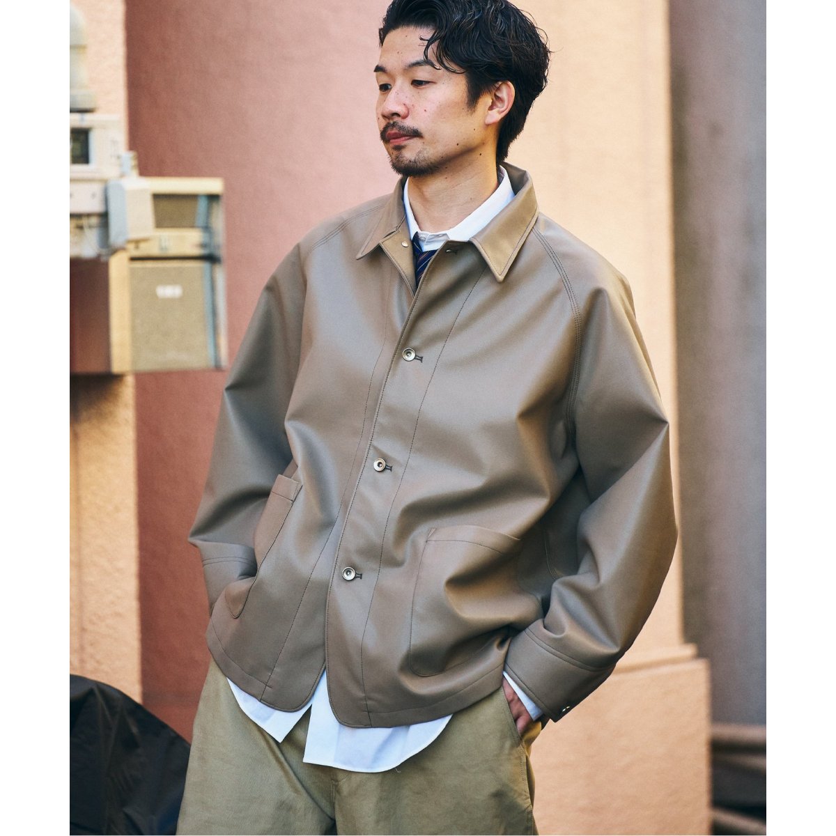 フェイクレザージャケット | 417 エディフィス(417 EDIFICE