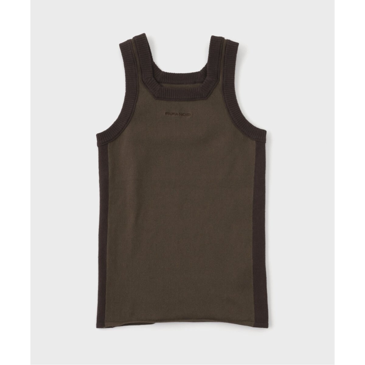 Brooks Brothers / ブルックス ブラザーズ コットン スクエアラウンドネック タンクトップ コットン スクエアラウンドネック タンクトップ | Brooks
