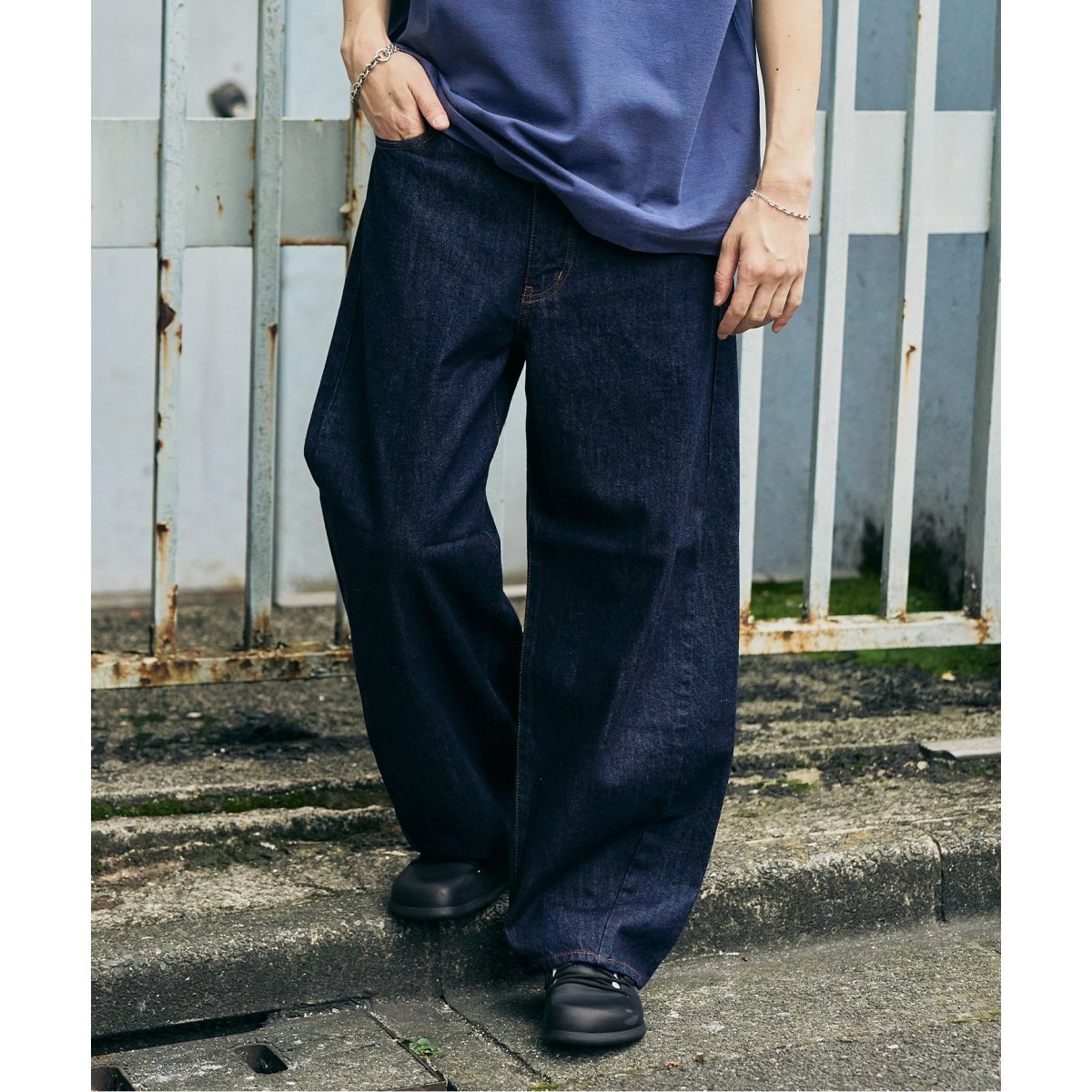 417 by EDIFICE 417バイエディフィス Japon Atelier Okayama Type.2 ジャパンタイプ アトリエ 岡山 ジッパーフライ デニム パンツ インディゴ 追加》LE JAPON ATELIER ×【OKAYAMA DENIM / オカヤマDENIM】 | 417