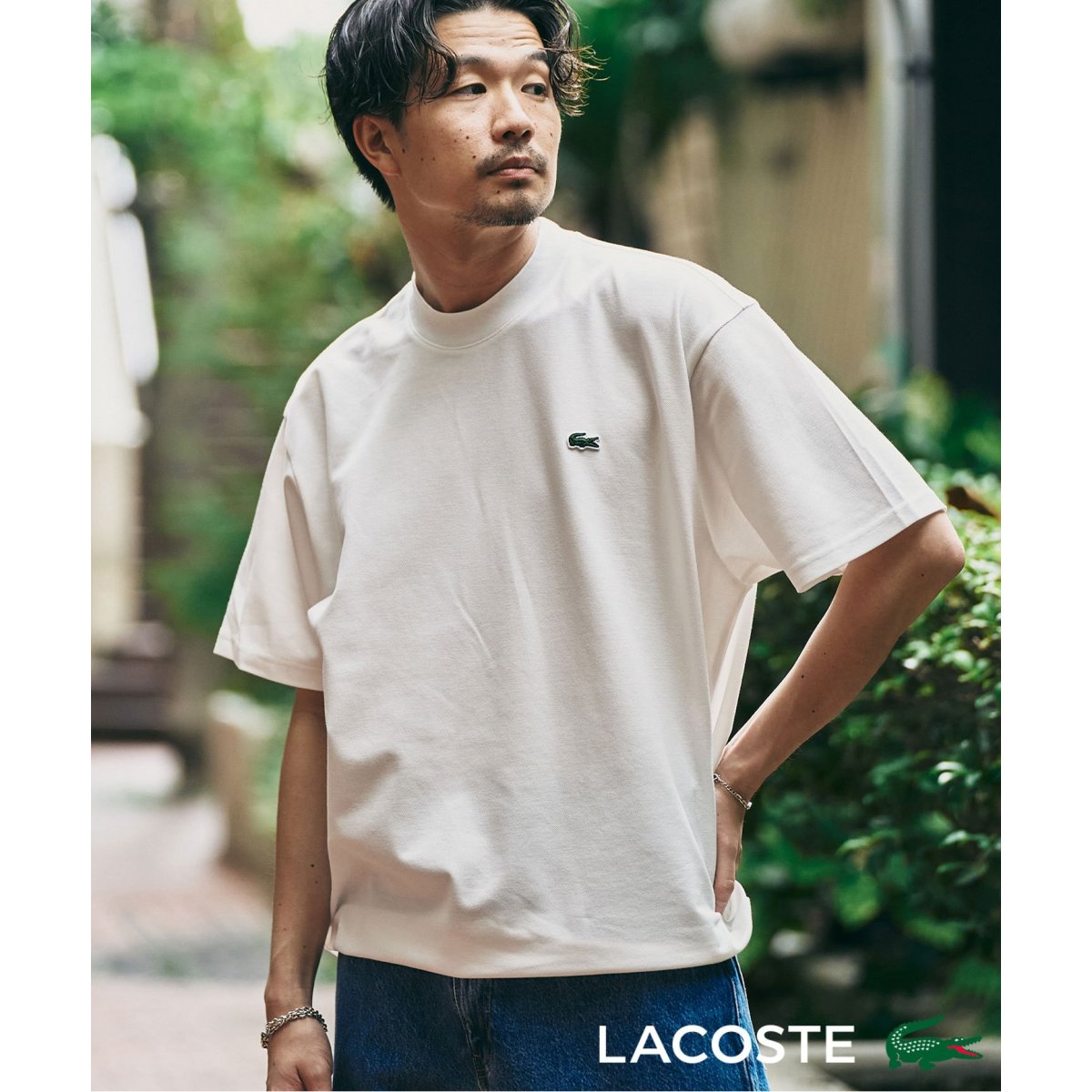 別注・完売必至 国内発 LACOSTE マイクロカノコ モックネックTEE 417が『LACOSTE』に別注したマイクロカノコMOCK NECK Tee｜417