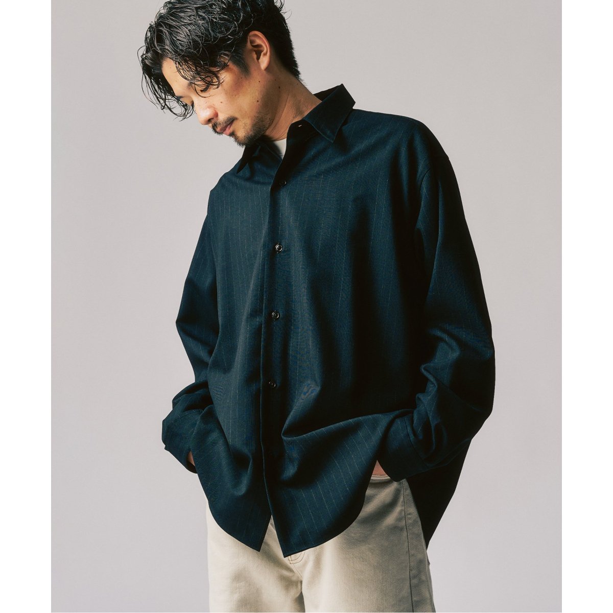 EDIFICE エディフィス ウールツイル ウエスタンシャツ メンズ