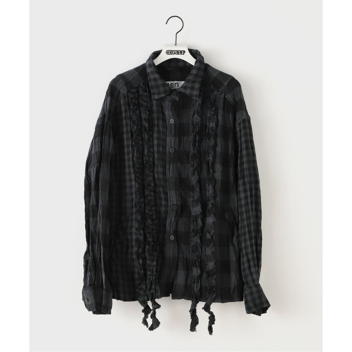 417 エディフィス（417 EDIFICE）/【Geek Office / ギークオフィス】OPEN YY Woven YY MINI WOOL Geek Office / ギークオフィス】OPEN YY Woven CRINKLED RUF | 417