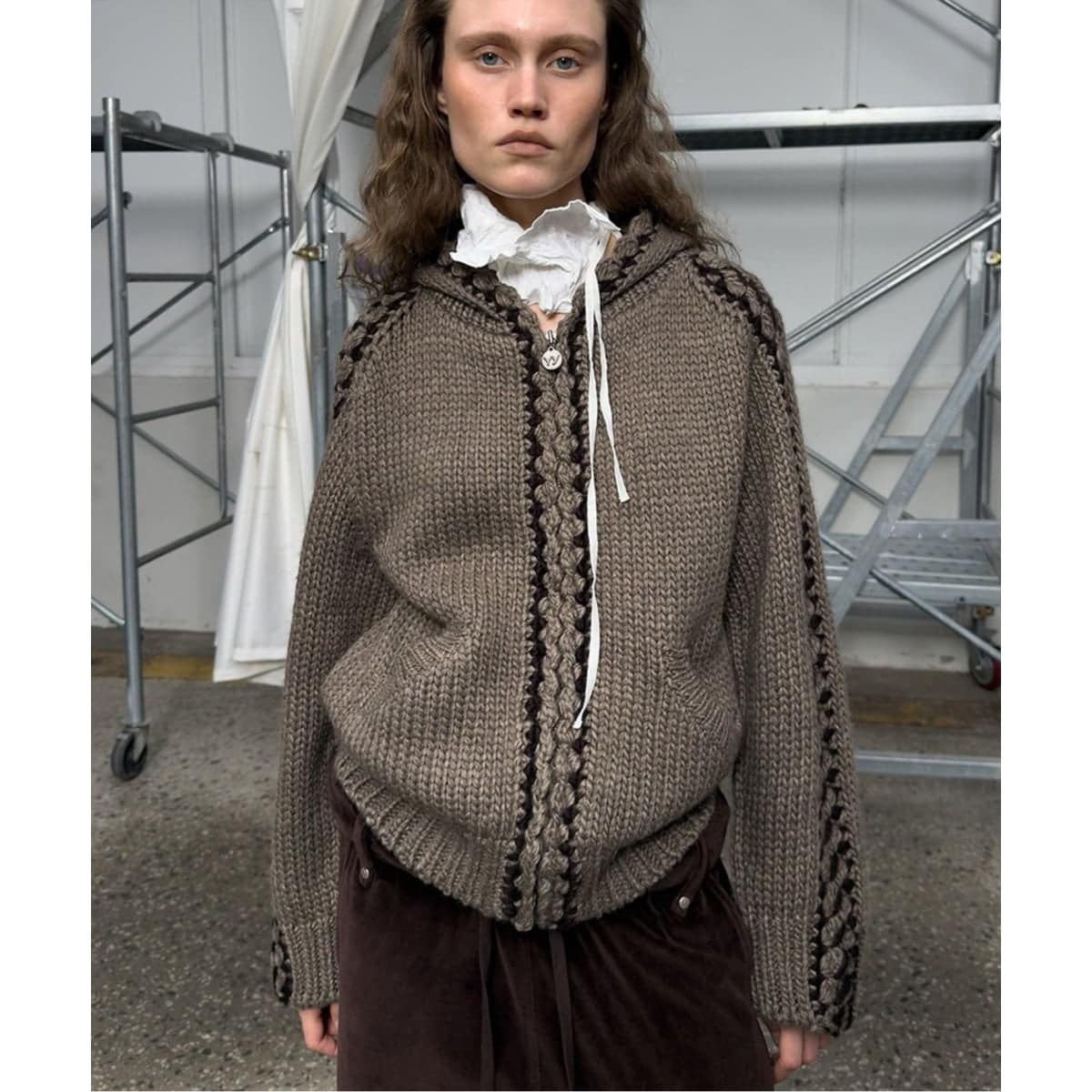 417 エディフィス（417 EDIFICE）/【Geek Office / ギークオフィス】OPEN YY Knitted STITCH ZIP Geek Office / ギークオフィス】OPEN YY Knitted STITCH ZIP | 417