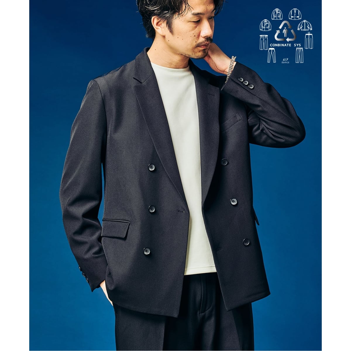 417 EDIFICE nanamica 別注 ALPHA DRY JACKET nanamica for 417/EDIFICE】別注 ALPHA DRY JACKET