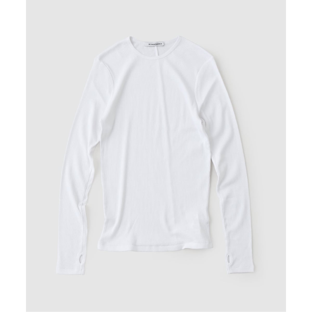 NO MAINTENANCE / ノーメンテナンス ORI RIBBED LONG SLEEVE T | 417