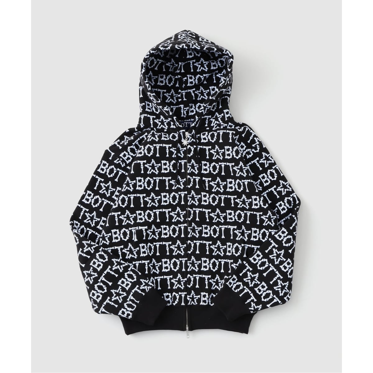 BoTT Bones Zip Hoodie ボット フーディ ピンク サイズS 完売前に【BoTT】Bones Zip Hoodie (BoTT/パーカー・フーディ