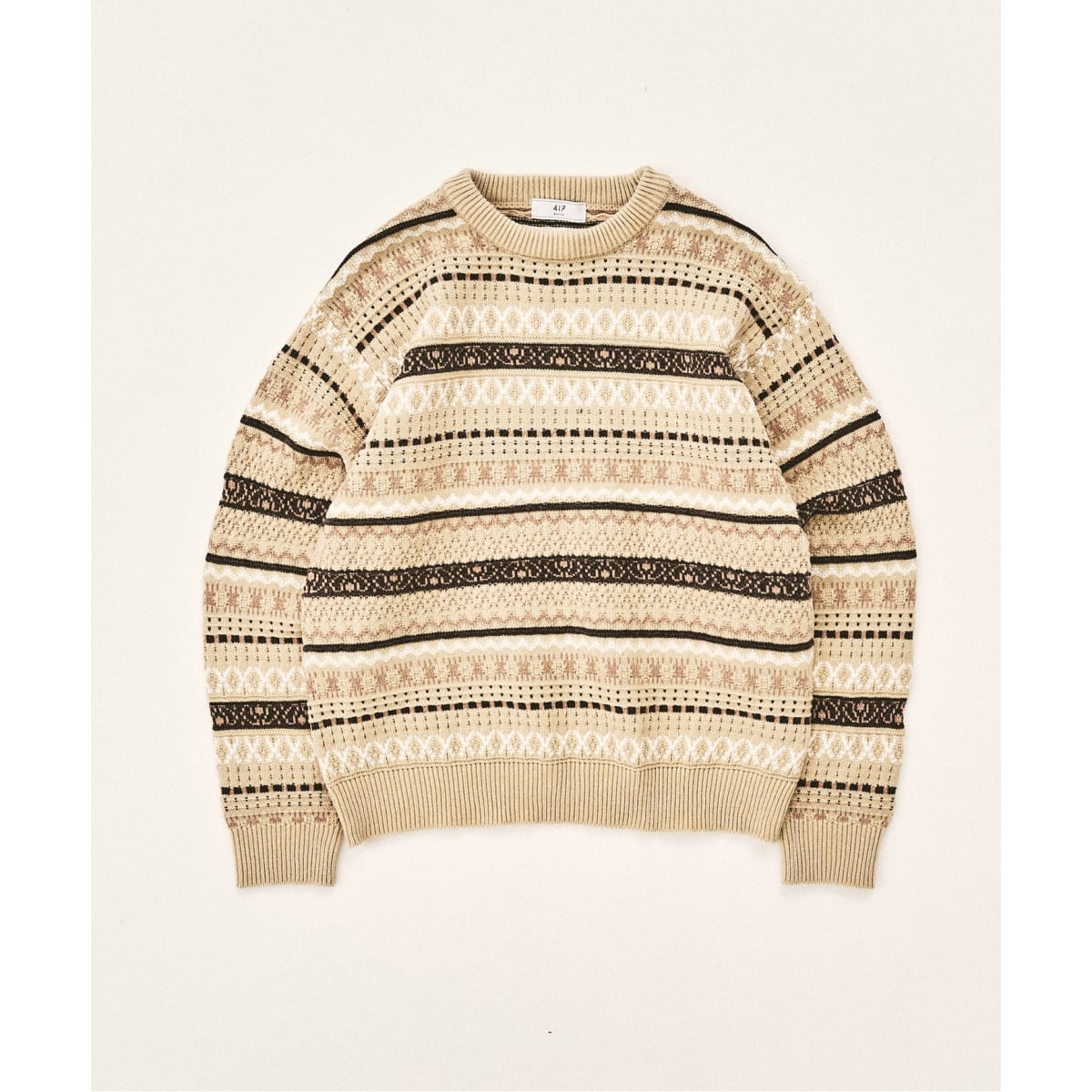 エディフィス　フェアアイルクルーニット